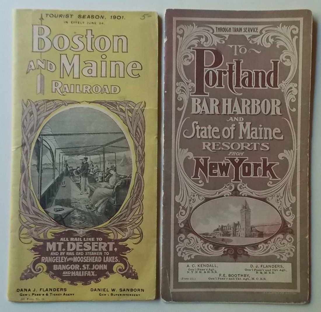 Bar Harbor Maine Timetables 1901 1906 (1 of 3)