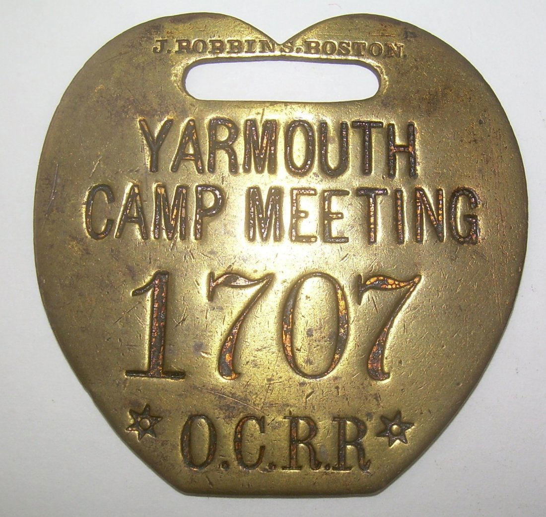 Yarmouth Camp Meeting OCRR Baggage Tag (1 of 2)