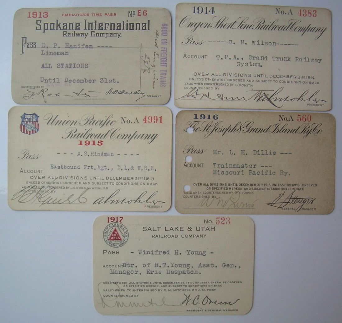 North West Passes: SI, OSL, SL&U (5) (1 of 2)