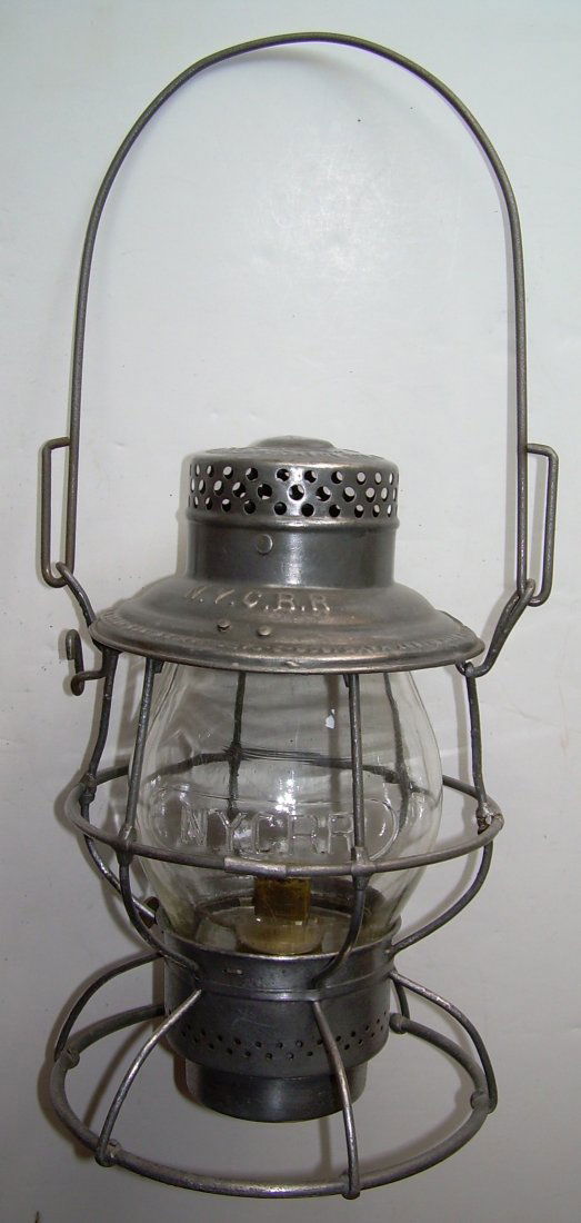 New York Central Railroad Tall Lantern Cast Globe (1 of 5)