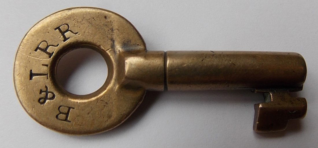 Boston & Lowell Railroad Brass Switch Key (1 of 2)