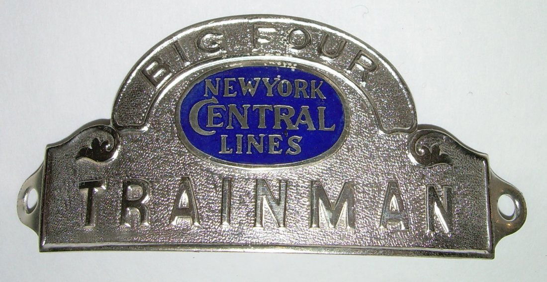 Big Four NYC Lines Trainman Hat Badge (1 of 2)