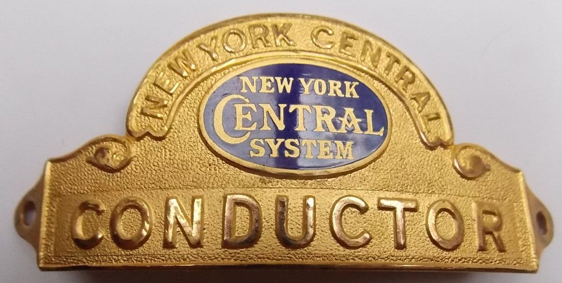 New York Central System Conductor Hat Badge (1 of 2)