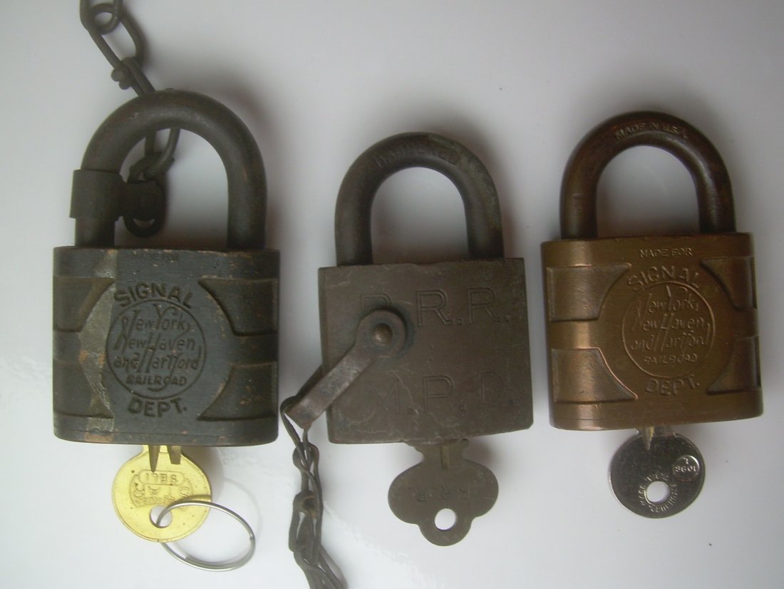 New Haven & Pennsy Brass Locks (3) (1 of 2)