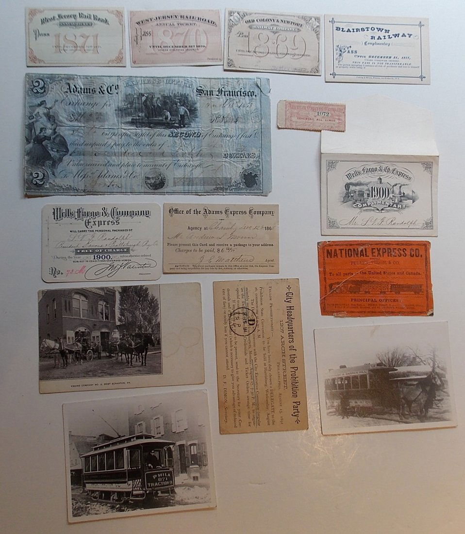 Annual Passes & Express Company Ephemera (1 of 2)
