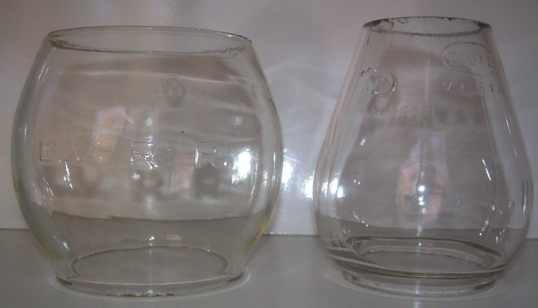 Lantern Globes: Cast  LVRR #100, Rdg Vesta CE (1 of 3)