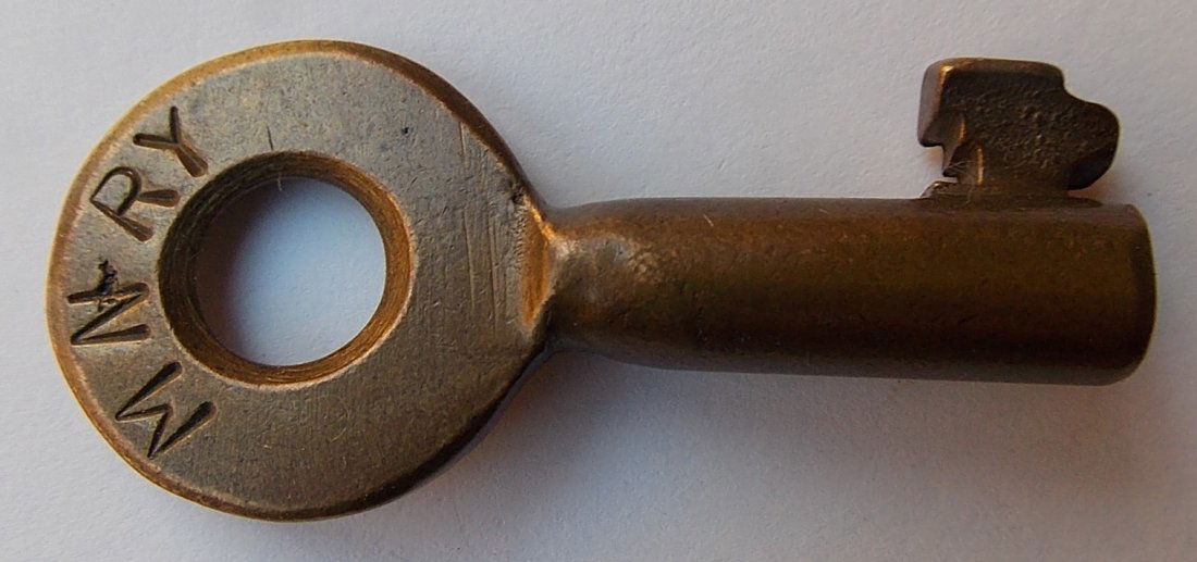 Minneapolis & Northern Railway Brass Switch Key (1 of 2)