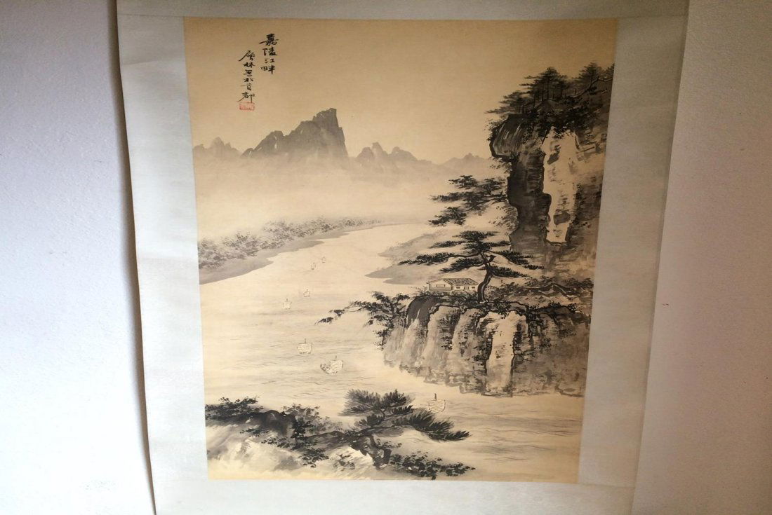 Old Chinese Painting Scroll (1 of 3)