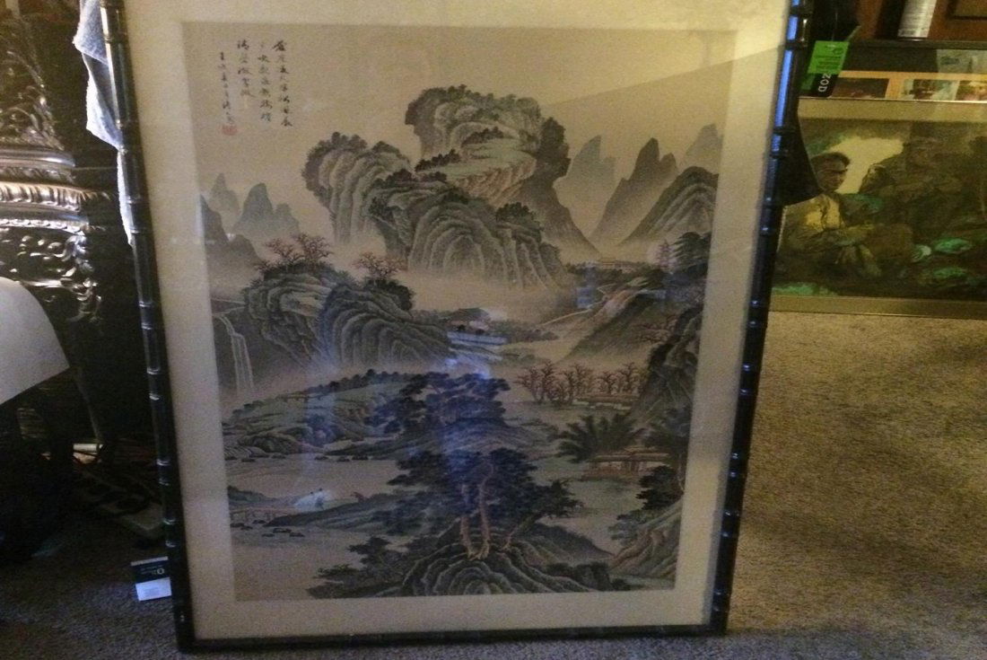 Large Chinese Painting Framed (1 of 3)