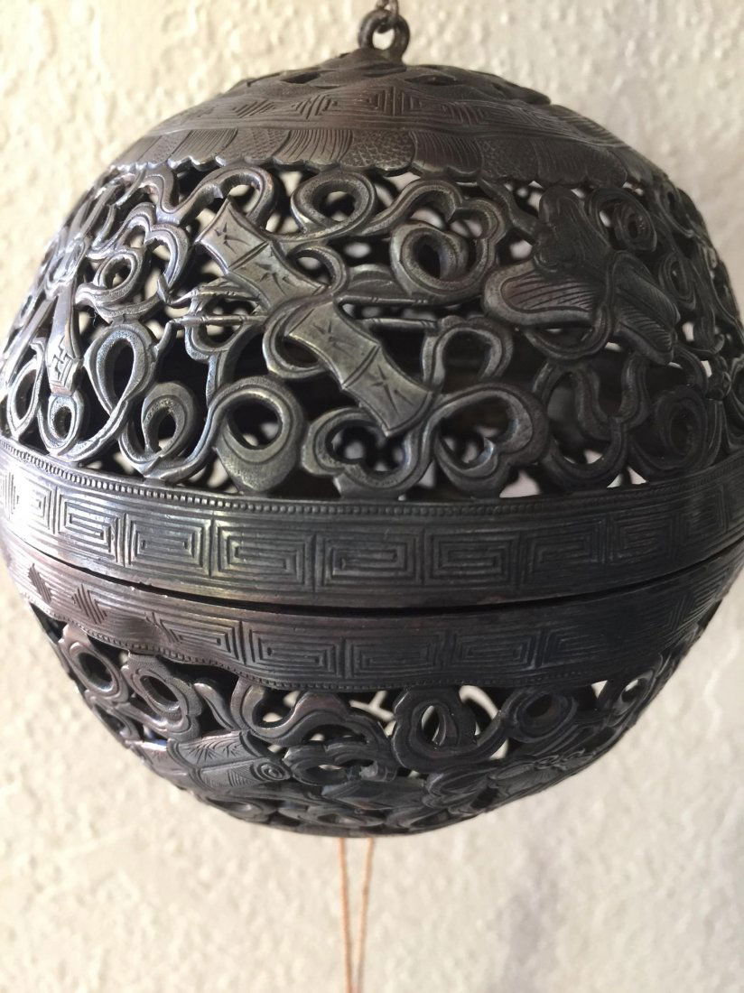 chinese silver incense burner ball (1 of 3)