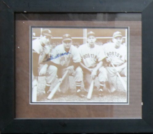 Ted Williams signed photo: Ted Williams signed photo, 14" x 11"
