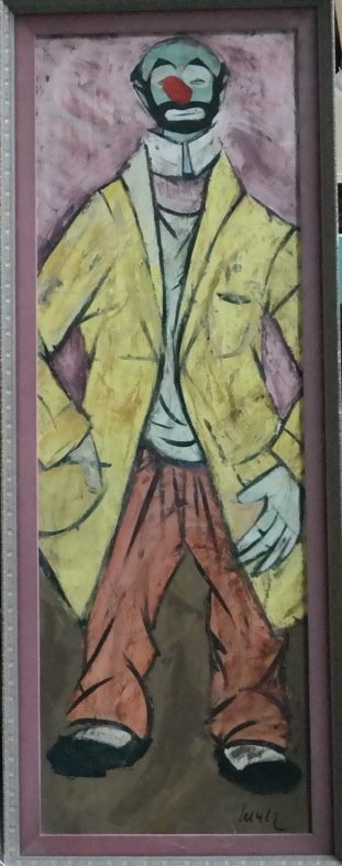 Charles Levier Original on panel.: Charles Levier Original oil on panel, "untitled". 15"x 43", framed. Circa 1960's. Previously owned and displayed in Beverly Hills Art Gallery during the 1970's. Retails $5,500