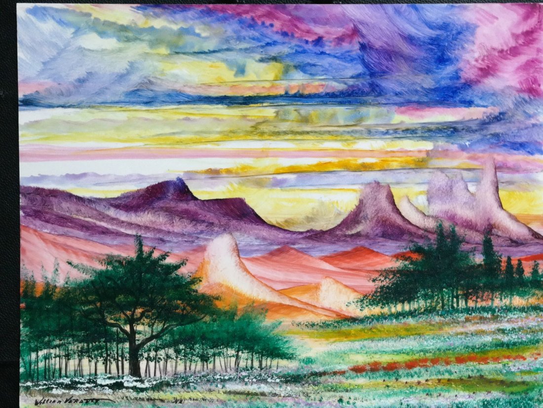Original William Verdult oil on paper, "In Between".: Original William Verdult "The Dutchmaster", "In Between", oil on paper. 28" x 22". Reg. #7241. Rare Never seen original acquired from artist private collection. Appraised $67,000.Item was siezed from 