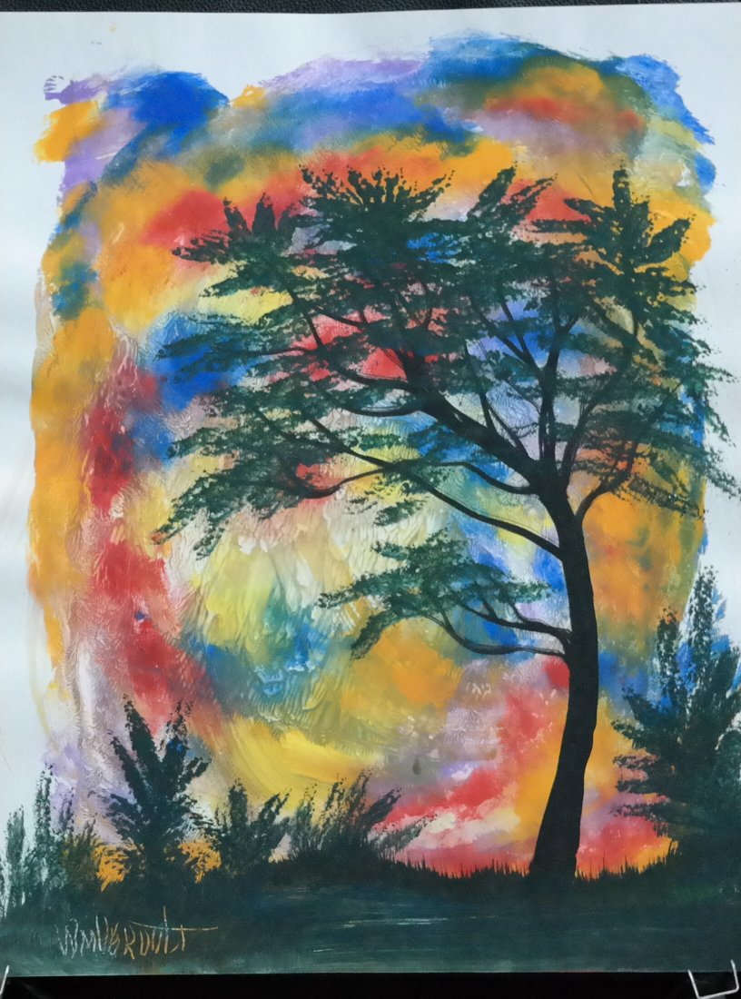 Original William Verdult oil on paper, "Land of Color".: Original William Verdult "The Dutchmaster", "Land of Color", oil on paper. 22" x 28". Reg. #2218-9. Rare Never seen original acquired from artist private collection. Appraised $67,000.Item was siezed 