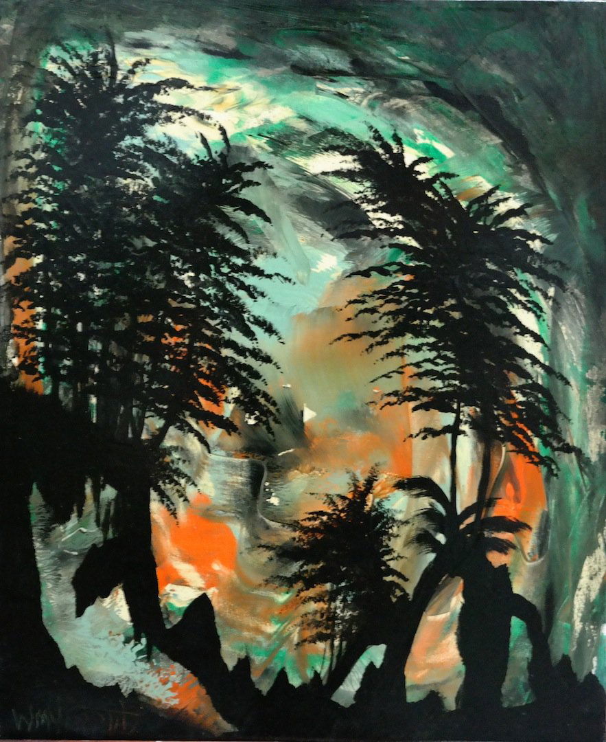 Vintage Original William Verdult "Nautre's Opening" Oil: Original William Verdult "The Dutchmaster", "Nature's Opening" oil on canvas. Rg.# 270, 20" x 24". 1980's. Appraised $65,000.Item was siezed from Germany's "Bernie Madoff" Half Billion Dollar Ponzi Sc