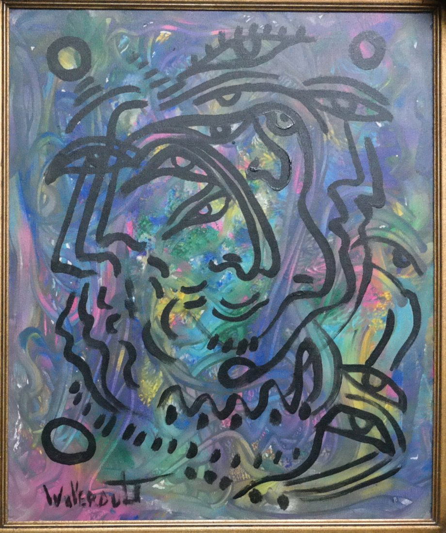 Vintage Original William Verdult ,"Untitled" Oil canvas: Original William Verdult "The Dutchmaster", Untitled" oil on canvas. Reg. # 778, 20" x 24". Appraised $128,000.Item was siezed from Germany's "Bernie Madoff" Half Billion Dollar Ponzi Schemer, Ulrich