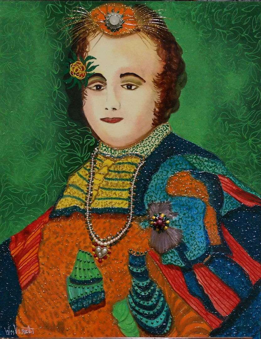 Verdult Original oil panel "Catherine II": William Verdult "The Dutchmaster","Catherine II", oil on panel, 22" x 28", Reg#7334. Appraised $220,000. From the Kings and Queens of Europe Collection. Item was seized from Germany's "Bernie Madoff"