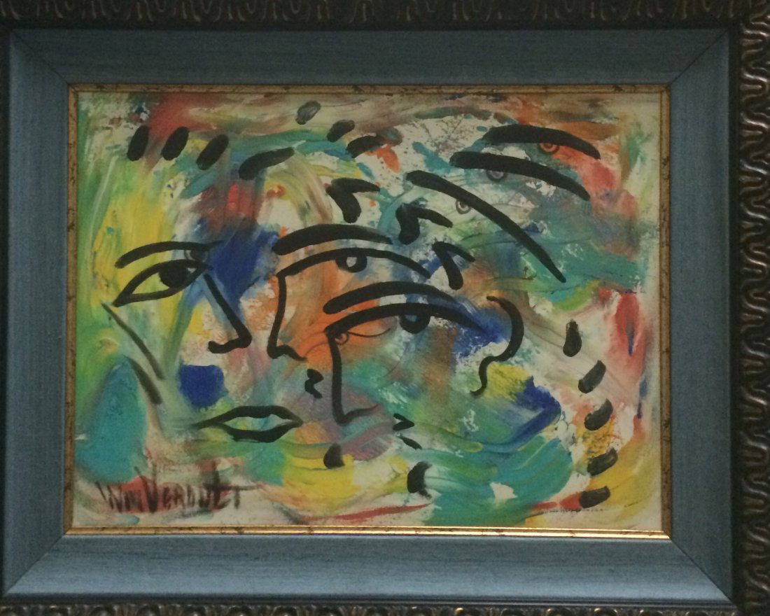 Original Verdult "Passion" oil canvas: William Verdult "The Dutchmaster","Passion" oil on canvas, 16" x 20". Appraised $145,000. Item was seized from Germany's"Bernie Madoff" Half Billion Dollar Ponzi Schemer, Ulrich Engler. This piece was