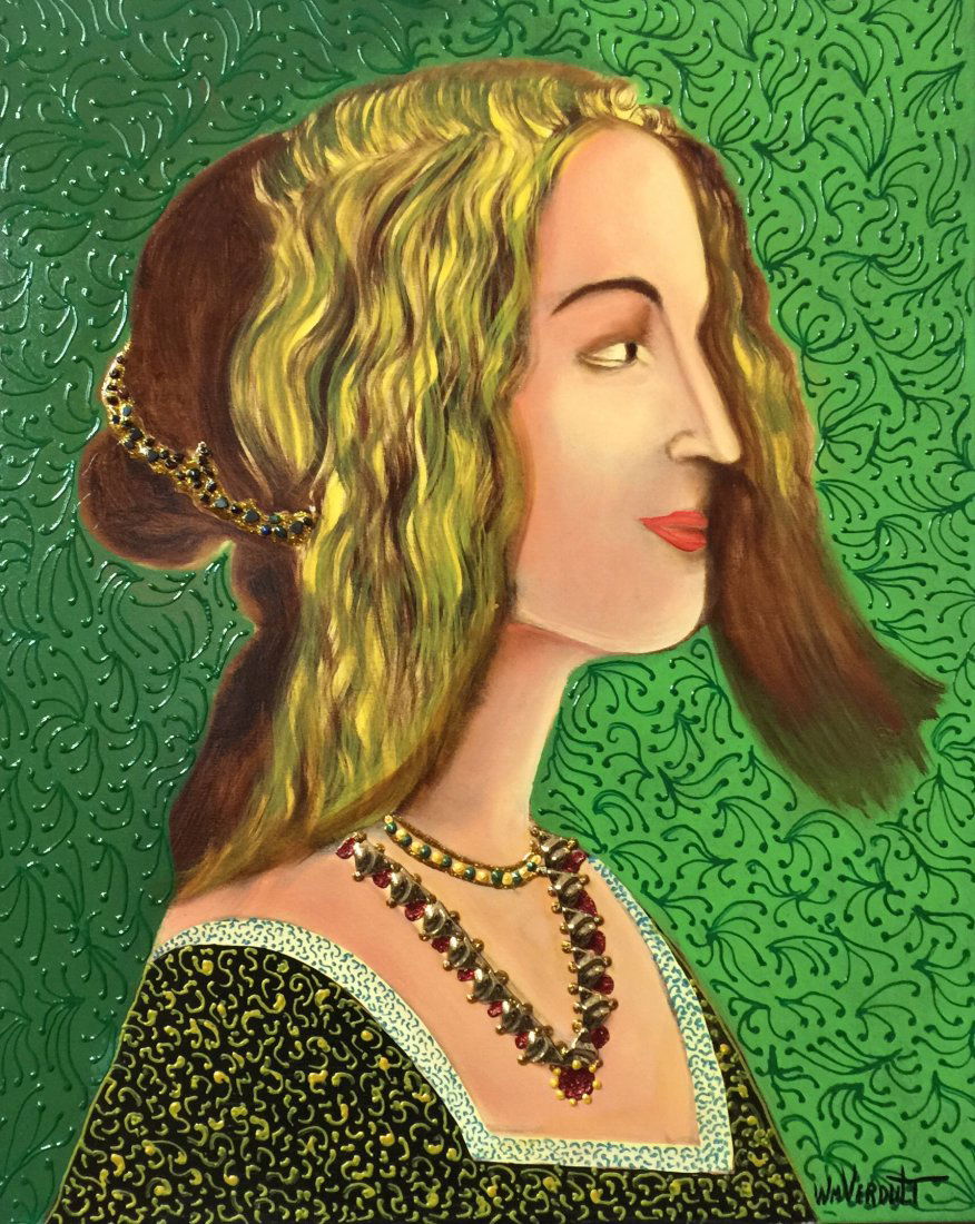 Original Verdult "Piero del Pollaivolo",canvas: William Verdult "The Dutchmaster","Piero del Pollaivolo", oil on canvas, 24' x 30", Reg#9439. Appraised $276,000. From the Kings and Queens of Europe Collection. Item was seized from Germany's "Bernie