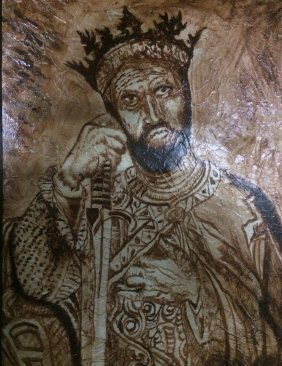 Original Verdult "Prince Bohemod",canvas: William Verdult "The Dutchmaster","Prince Bohemond I of Antioch", oil on canvas, 30" x 40", Reg#7943. Appraised $315,000. From the Kings and Queens of Europe Collection. Item was seized from Germany's