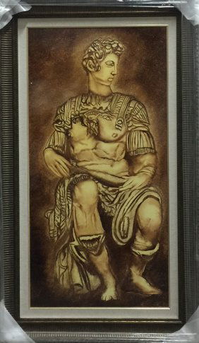 Original Verdult "Centurion", oil panel: William Verdult "The Dutchmaster","Centurion", oil on panel, 24" x 52". Appraised $275,000. Item was seized from Germany's "Bernie Madoff" Half Billion Dollar Ponzi Schemer, Ulrich Engler. This piece