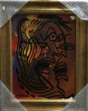 Original Verdult "Terrorist",oil canvas: William Verdult "The Dutchmaster","Terrorist", oil on canvas, 16" x 16", Reg#8149. Appraised $64,000. Item was seized from Germany's "Bernie Madoff" Half Billion Dollar Ponzi Schemer, Ulrich Engler. T