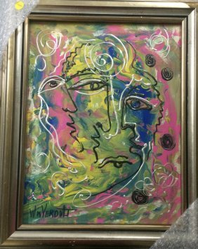 Original Verdult "Peaceful Souls", oil canvas: William Verdult "The Dutchmaster","Peaceful Souls", 14 x 17"", oil on canvas. Reg.# 249. Appraised $134,500. Item was seized from Germany's "Bernie Madoff" Half Billion Dollar Ponzi Schemer, Ulrich En