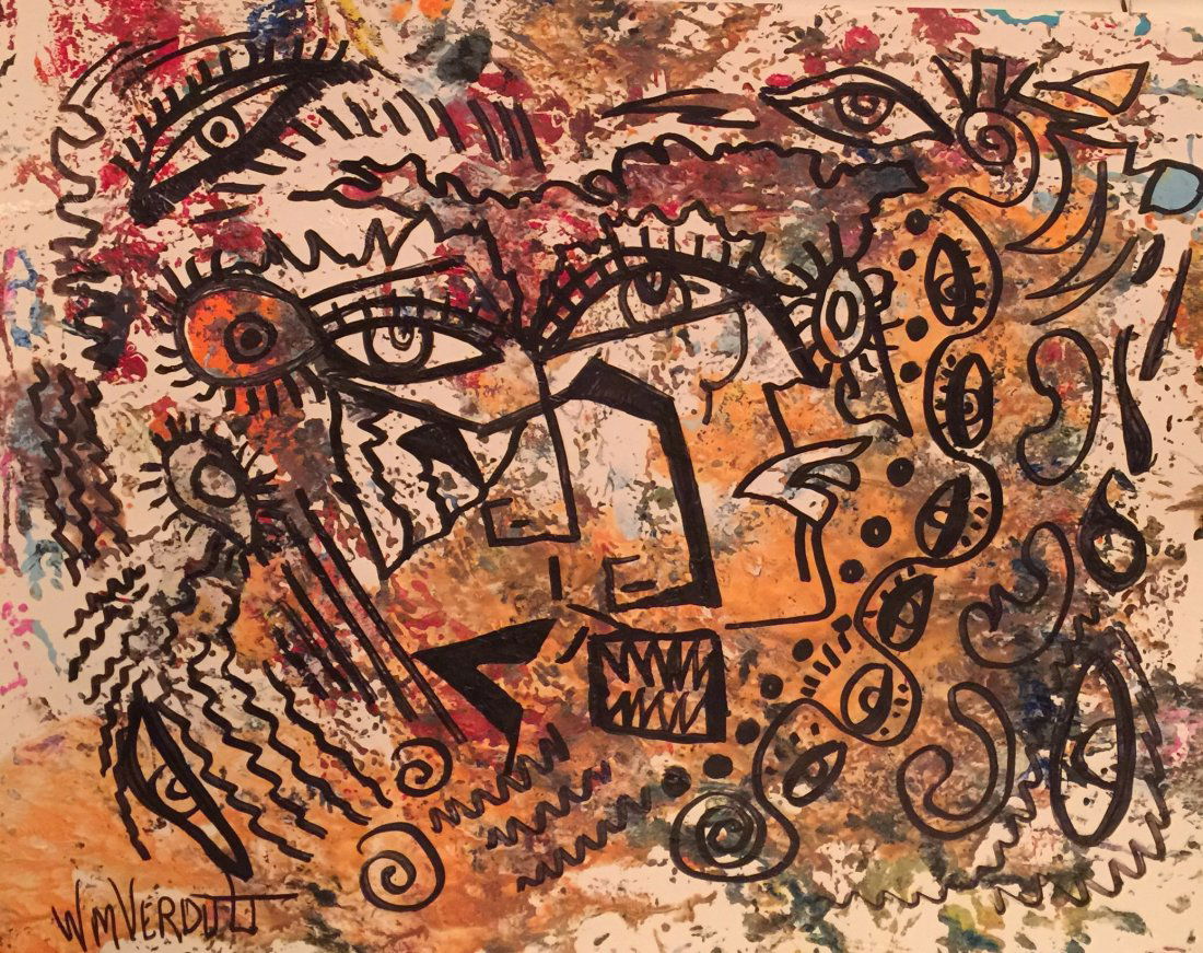 Original Verdult "Twilight King" watercolor paper: William Verdult "The Dutchmaster","Twilight King" watercolor on paper, 28" x 22". Reg.# 7329. Appraised $135,000. Item was seized from Germany's"Bernie Madoff" Half Billion Dollar Ponzi Schemer, Ulric