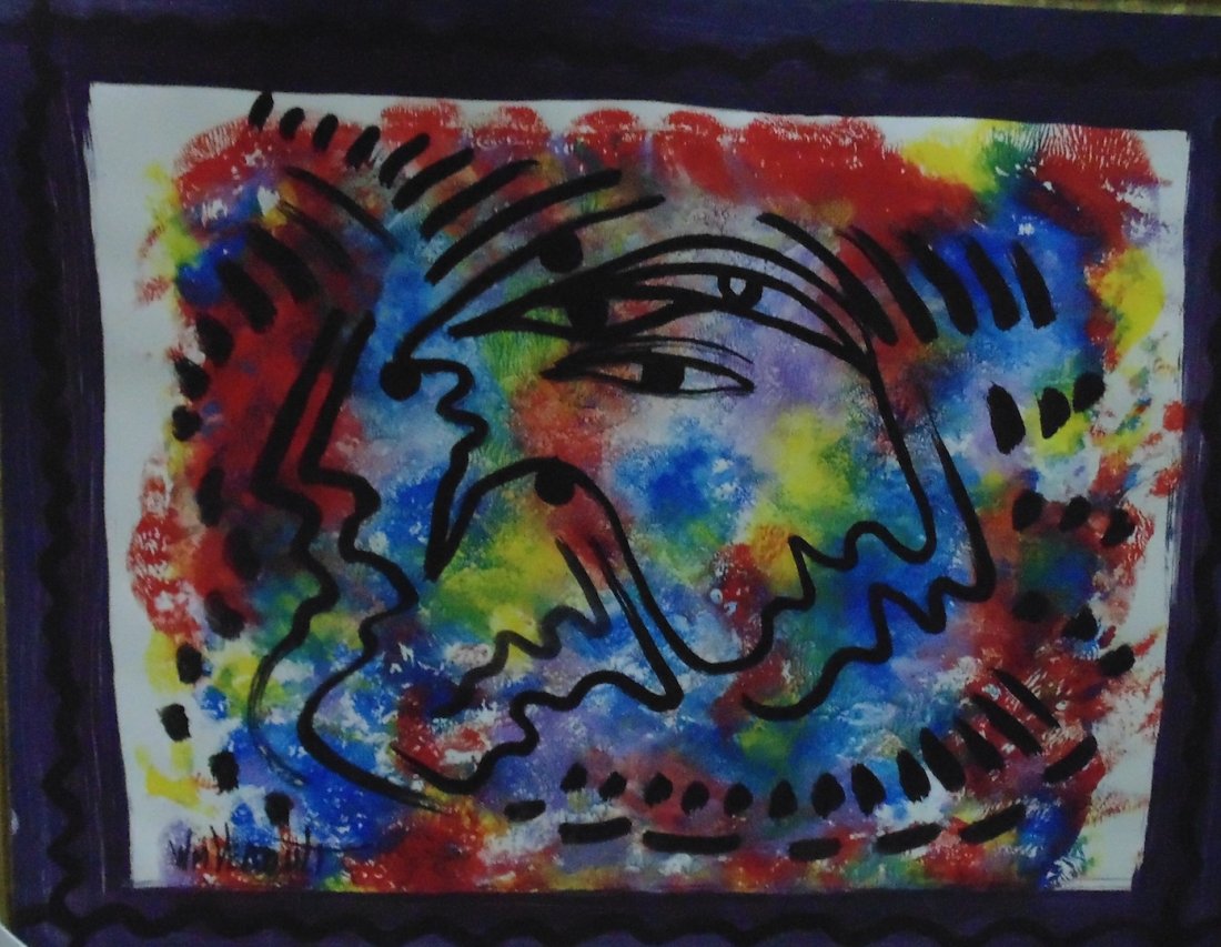 Original Verdult "Wishful Thinking" watercolor paper: William Verdult "The Dutchmaster","Wishful Thinking" watercolor on paper, 28" x 22". Registered. Appraised $135,000. Item was seized from Germany's"Bernie Madoff" Half Billion Dollar Ponzi Schemer, Ul