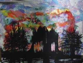 Original Verdult "Independent" watercolor paper: William Verdult "The Dutchmaster","Independent" watercolor on paper, 28" x 22". Registered. Appraised $135,000. Item was seized from Germany's"Bernie Madoff" Half Billion Dollar Ponzi Schemer, Ulrich