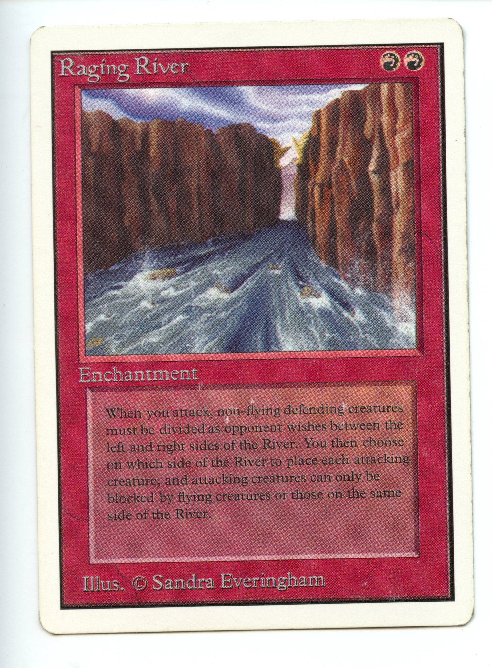 Magic the Gathering - Raging River - Unlimited - Moderately Played: This lot contains 1x copy of the card listed in the title, in the condition specified
