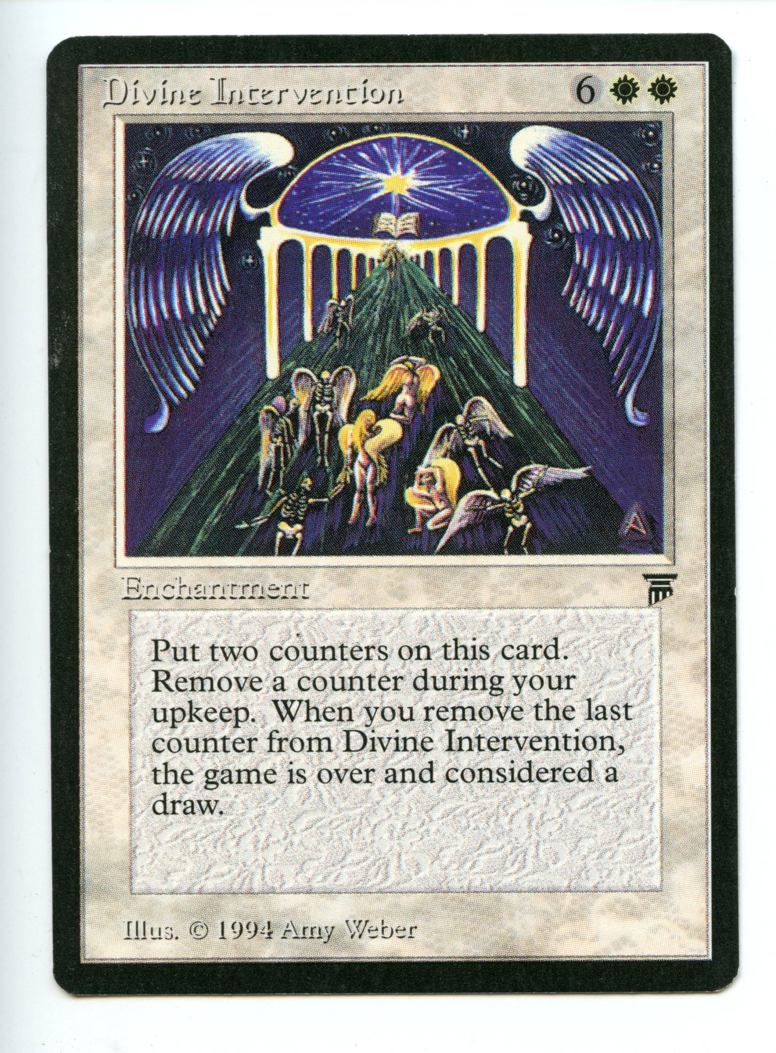 Magic the Gathering - Divine Intervention   - Legends - Lightly Played (1 of 2)