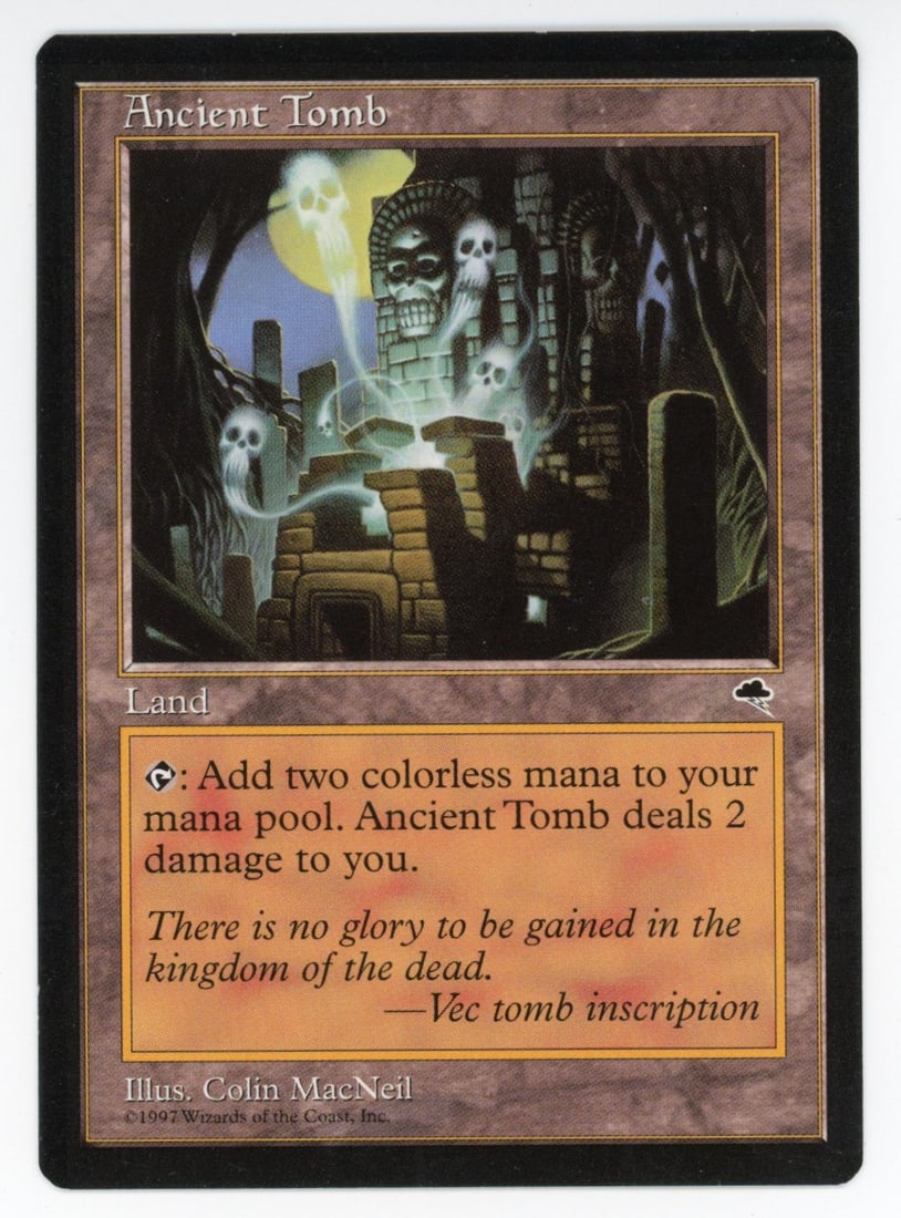 Magic The: Gathering - Ancient Tomb - Tempest - Near Mint: This lot contains 1x copy of the card listed in the title, in the condition specified