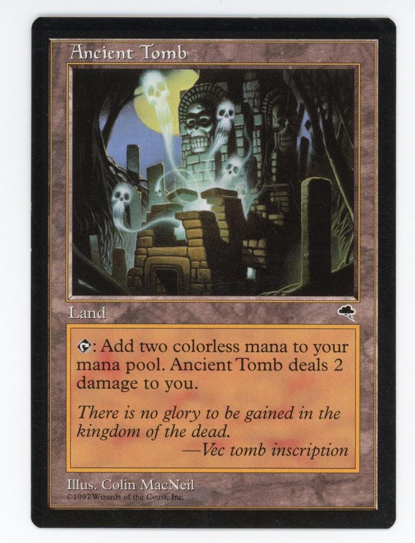 Magic The: Gathering - Ancient Tomb - Tempest - Near Mint: This lot contains 1x copy of the card listed in the title, in the condition specified