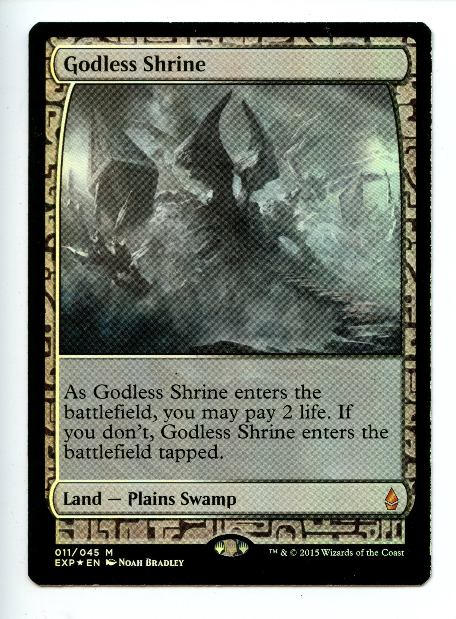 Magic the Gathering - Godless Shrine - Zendikar Expeditions - Moderatly Played: This lot contains 1x copy of the card listed in the title, in the condition specified