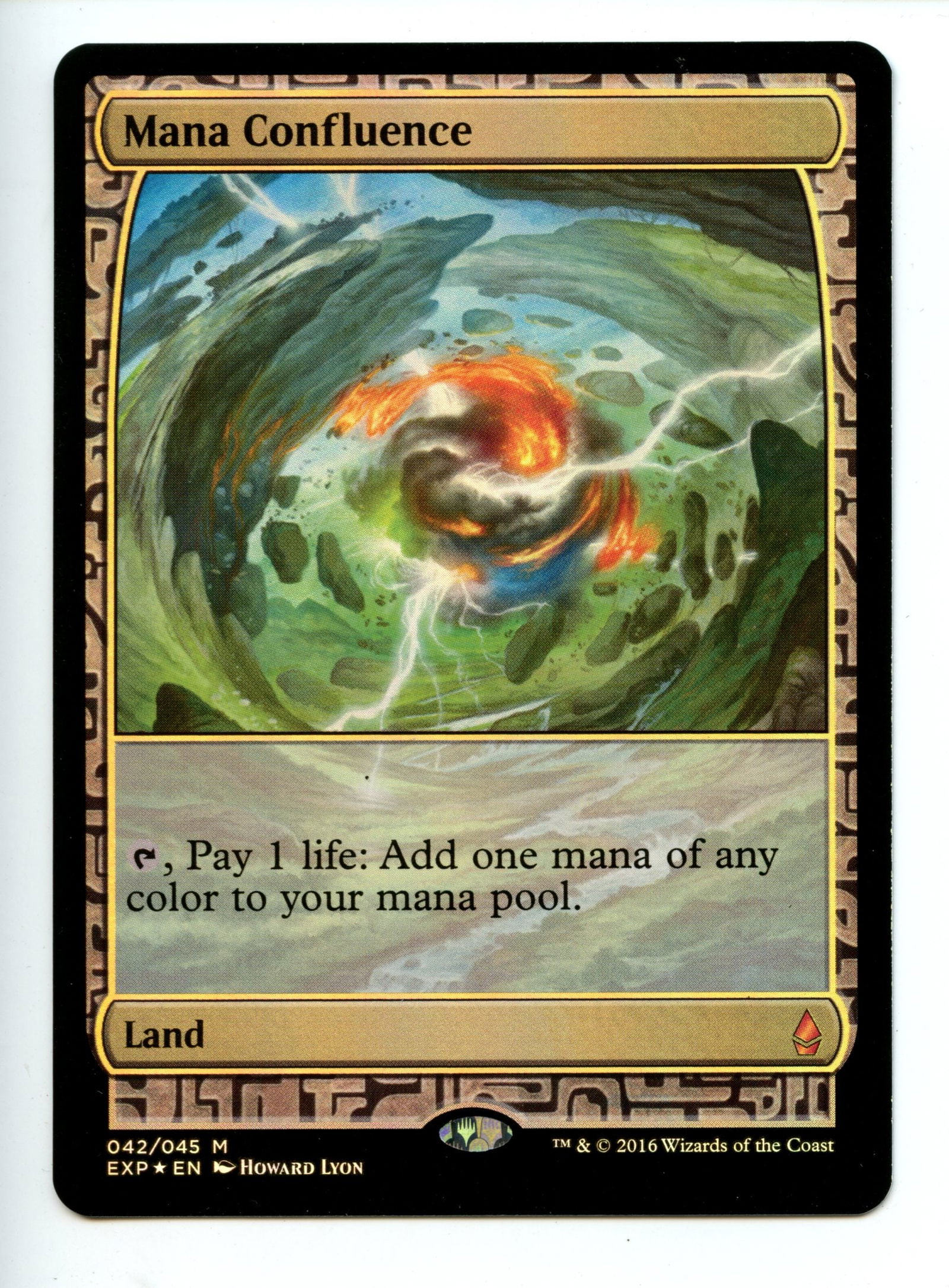 Magic the Gathering - Mana Confluence   - Zendikar Expeditions  - Lightly Played (1 of 2)