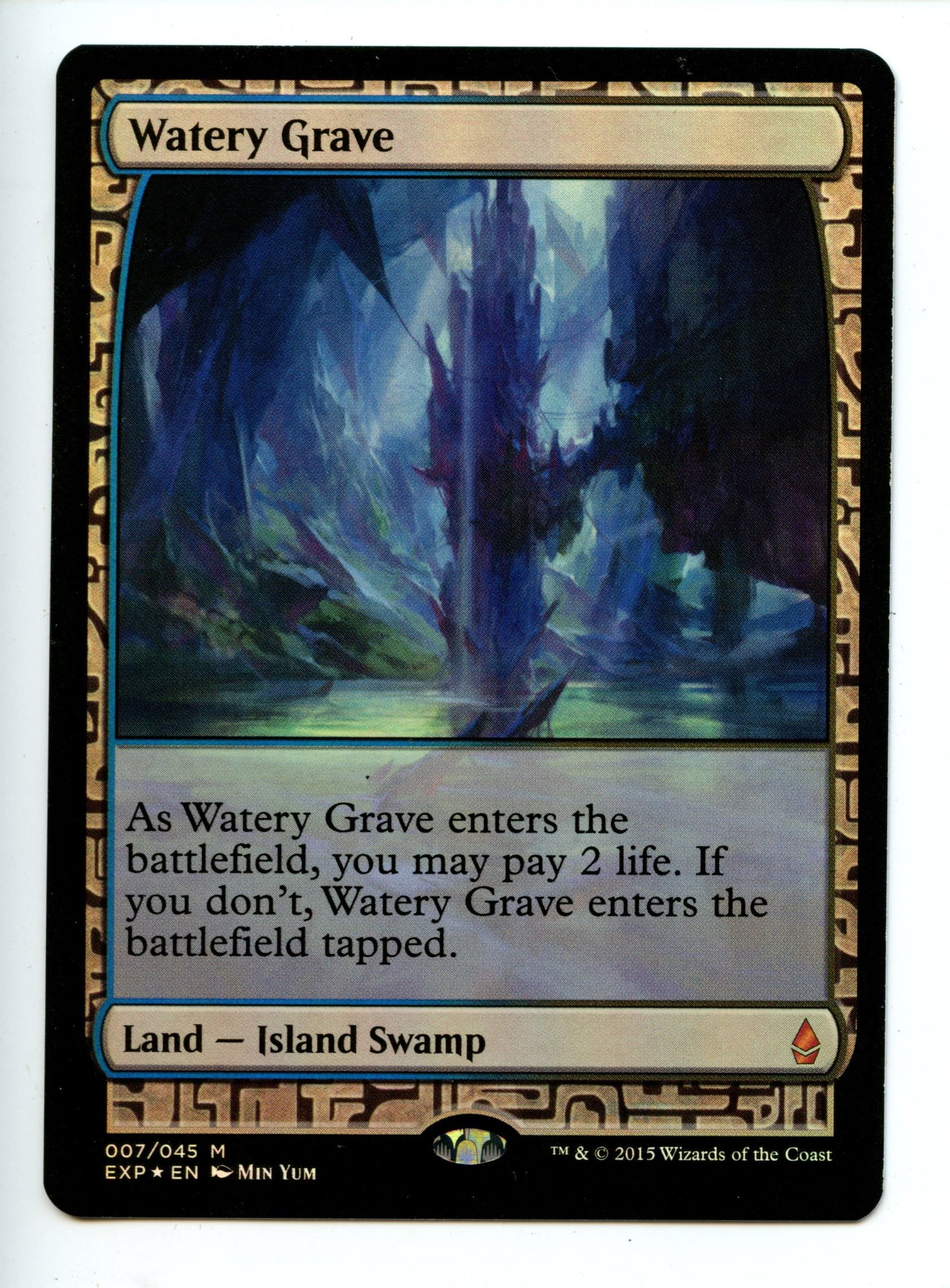 Magic the Gathering - Watery Grave  - Zendikar Expeditions  - Lightly Played (1 of 2)