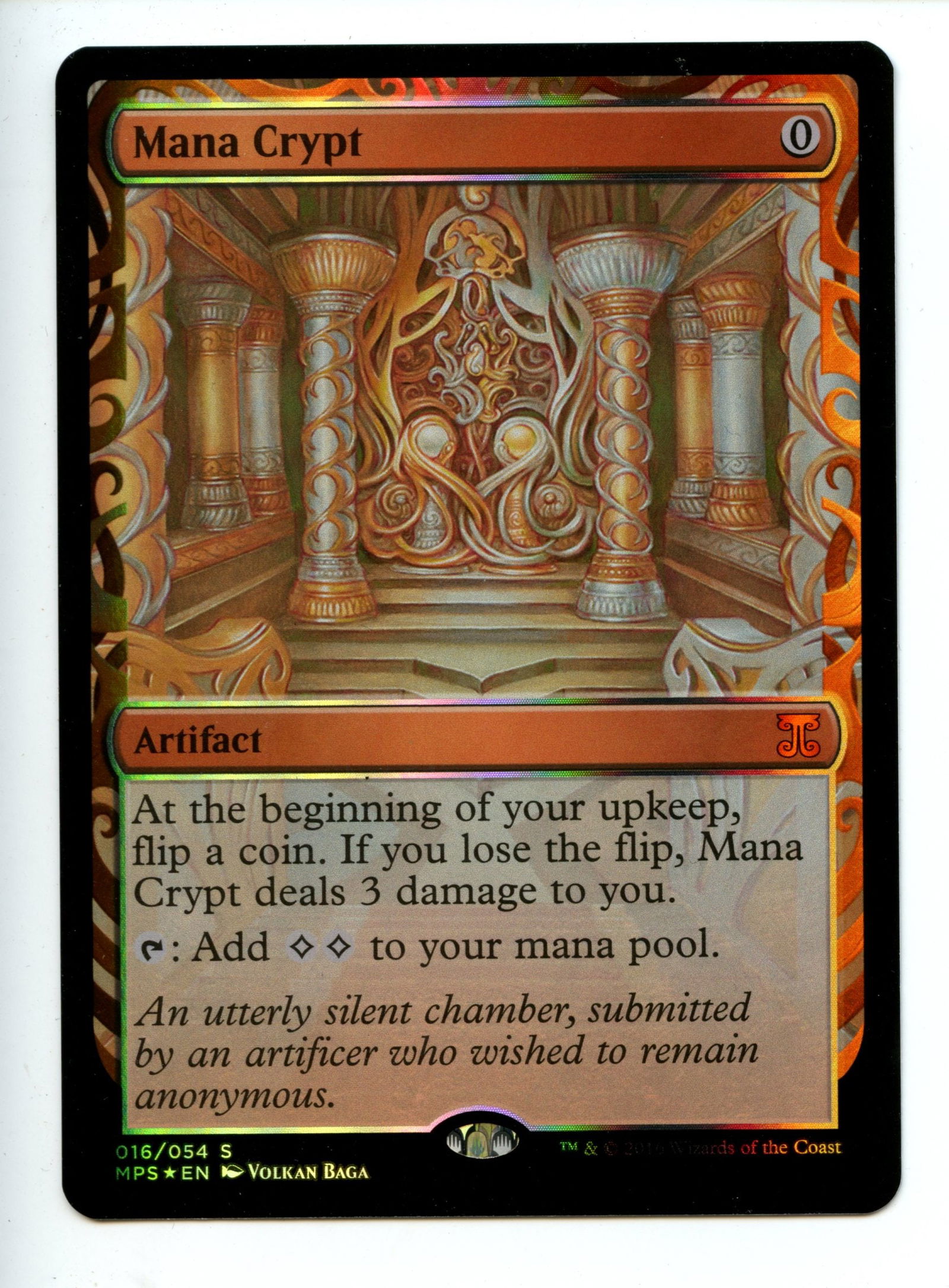 Magic the Gathering - Mana Crypt  - Kaladesh Inventions - Lightly Played (1 of 2)