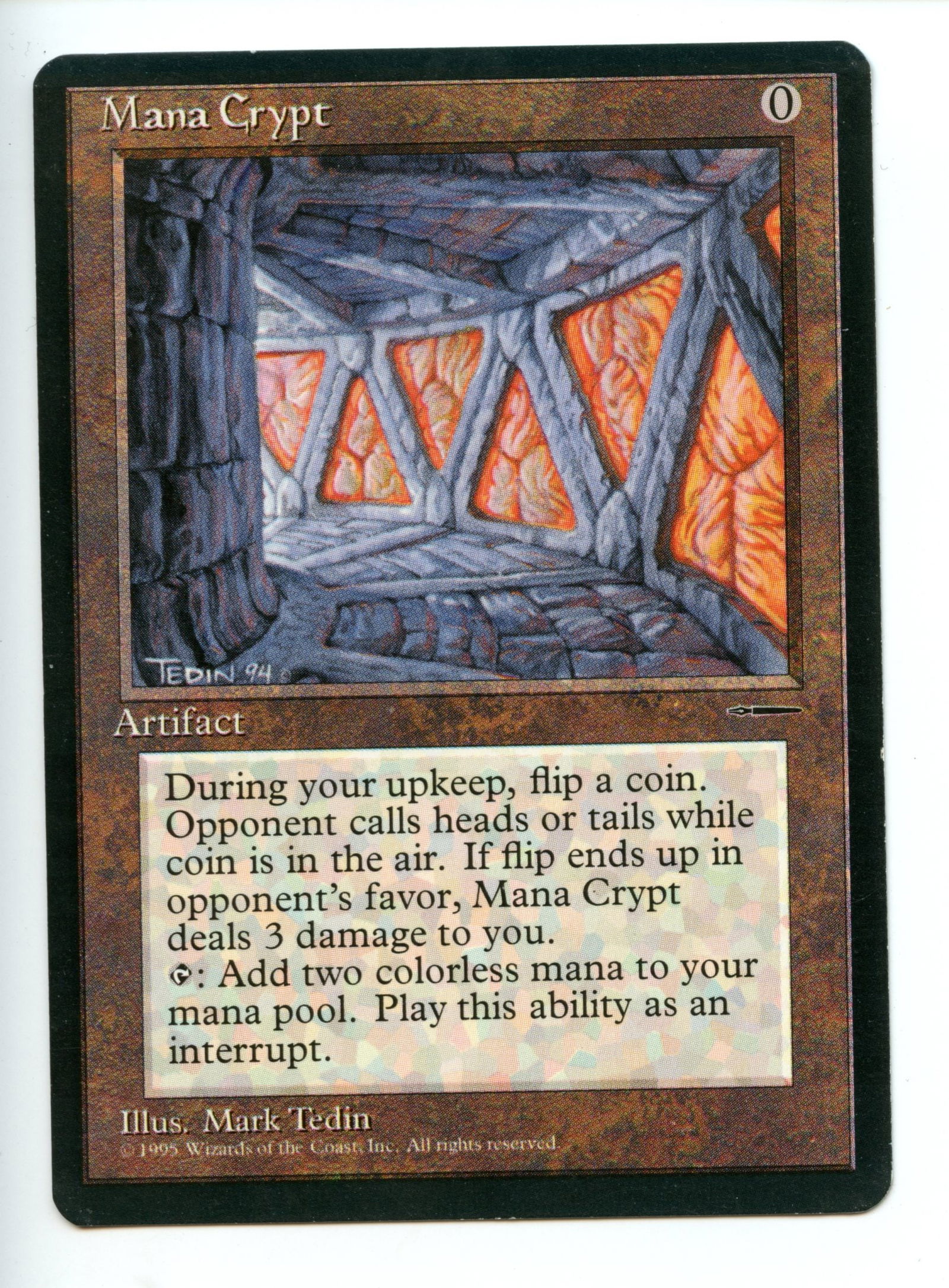 Magic the Gathering - Mana Crypt  - Harper Prism Promos - Lightly Played (1 of 2)