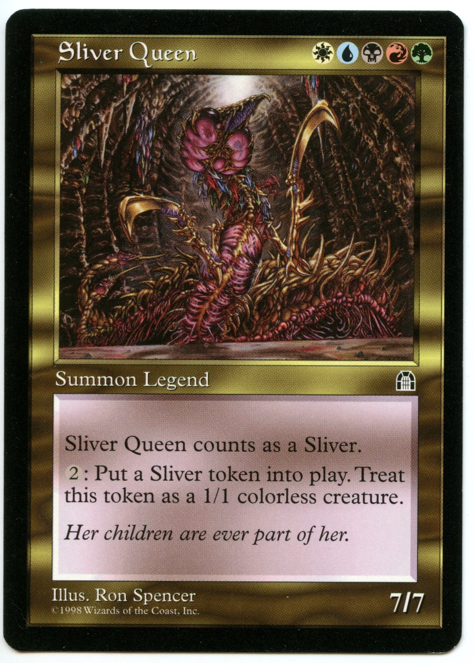 Magic The Gathering  - Sliver Queen  - Stronghold - Near Mint (1 of 2)