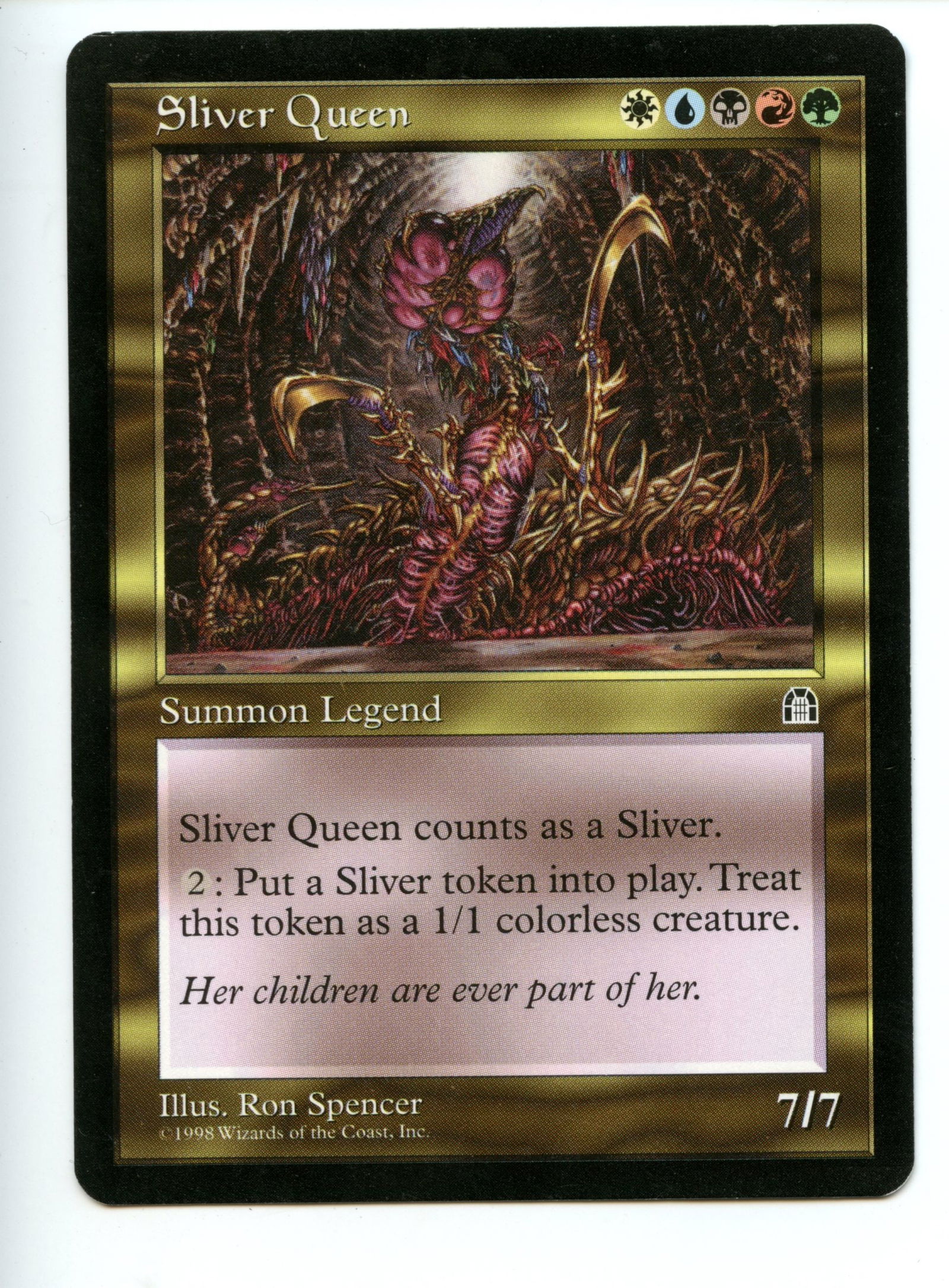 Magic the Gathering - Sliver Queen  - Stronghold - Lightly Played (1 of 2)