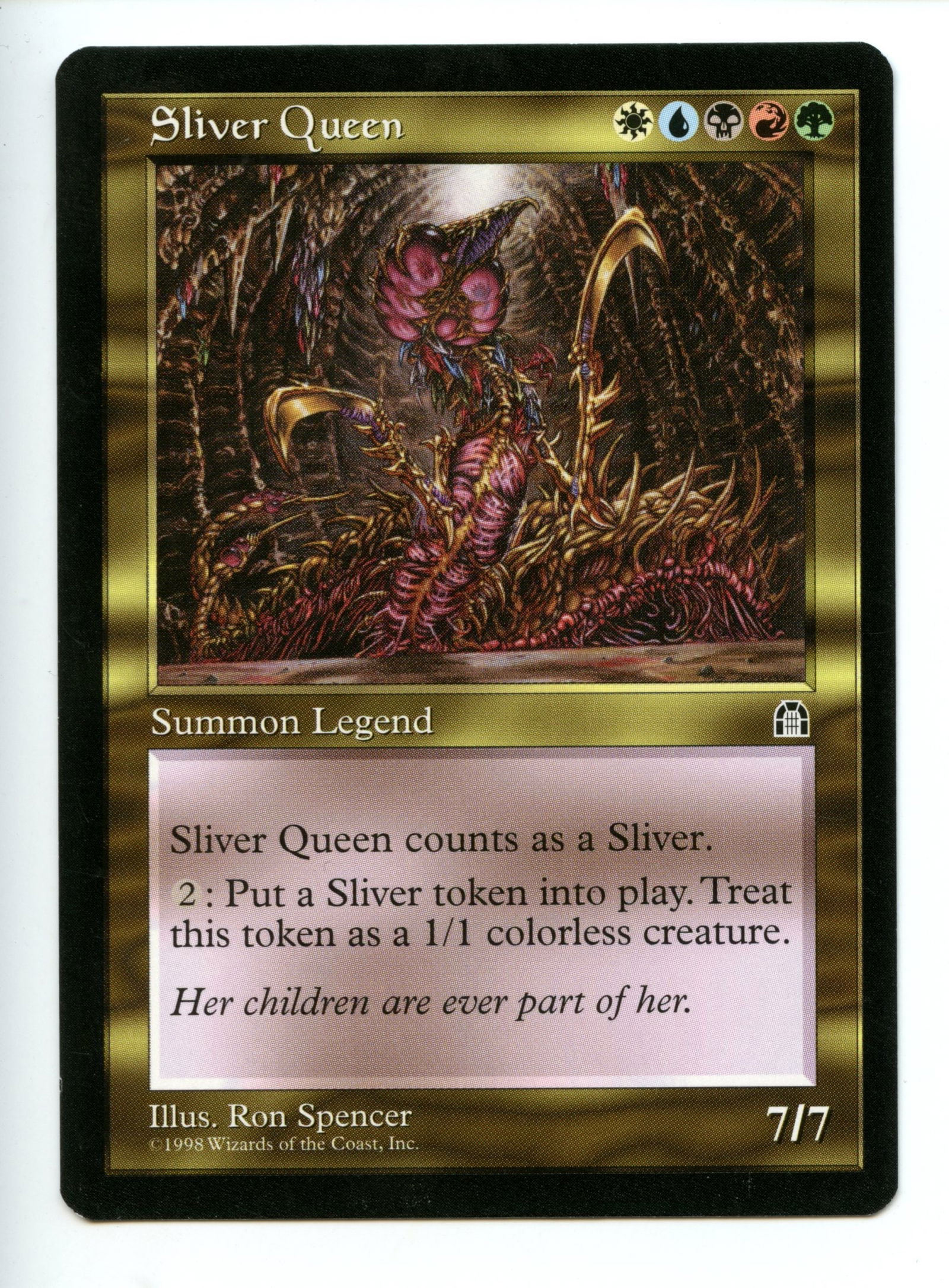 Magic the Gathering - Sliver Queen  - Stronghold - Near Mint (1 of 2)