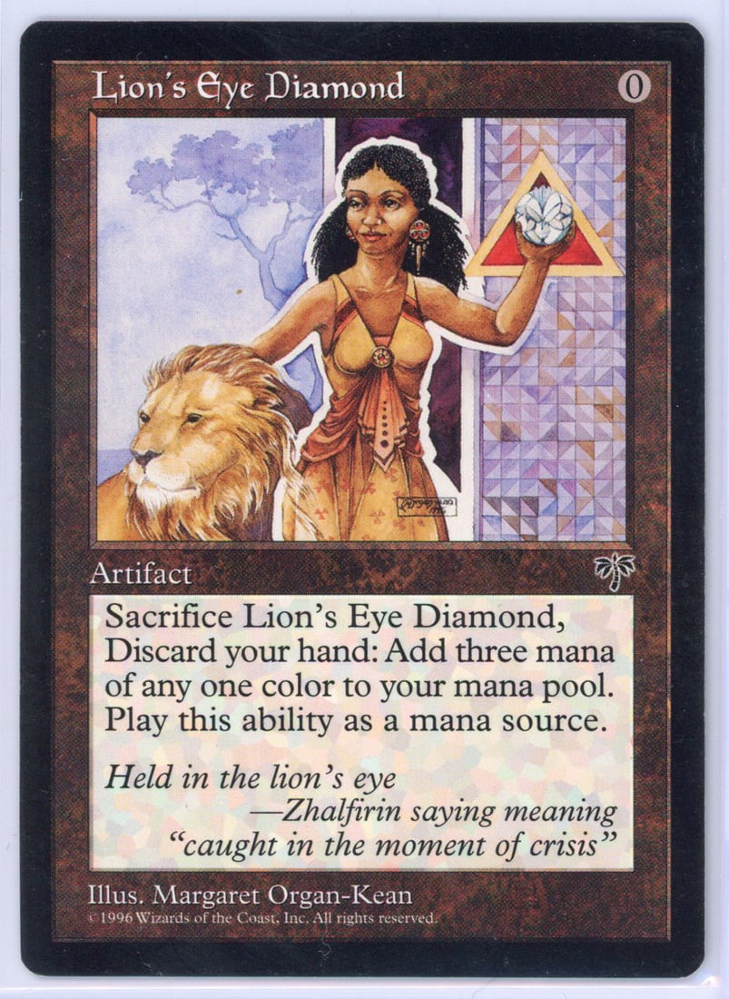 Magic The Gathering - Lion's Eye Diamond - Mirage - Lightly Played  (1 of 2)