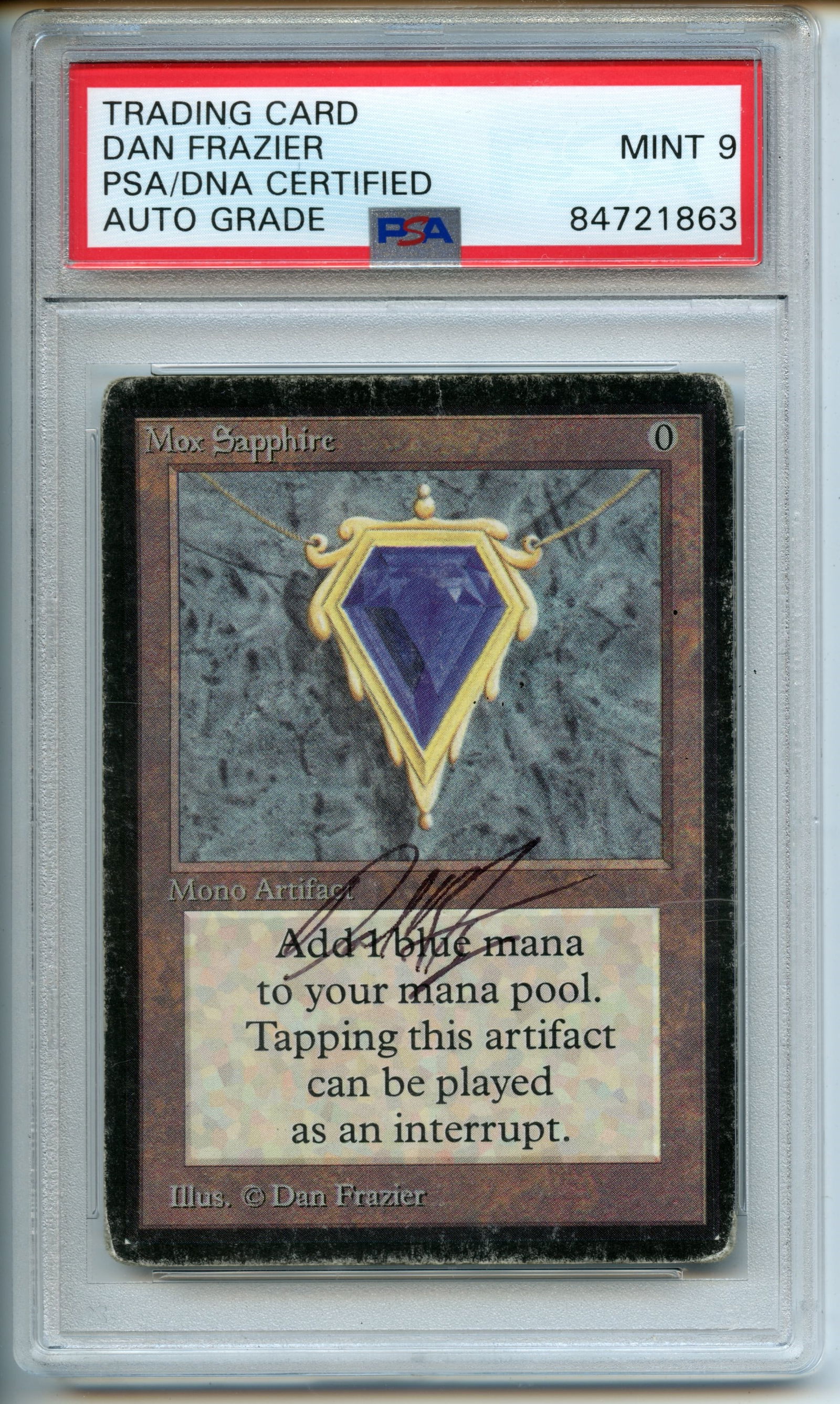 Magic The Gathering - Mox Sapphire - Beta - PSA Auto Grade 9 (1 of 2)