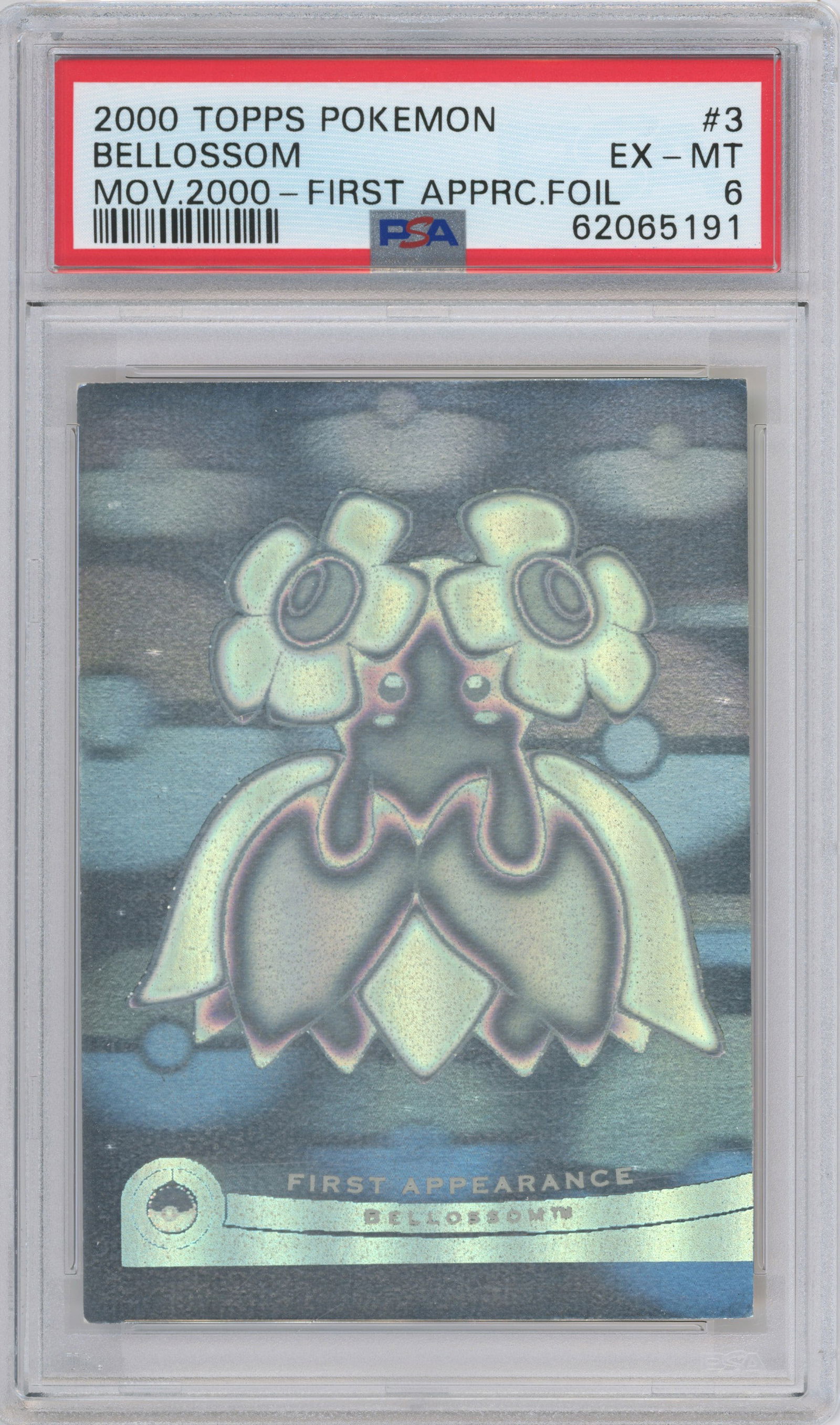 Pokemon Topps - PSA 6 Bellossom First Appearance Foil - Pokemon The Movie 2000 (1 of 2)