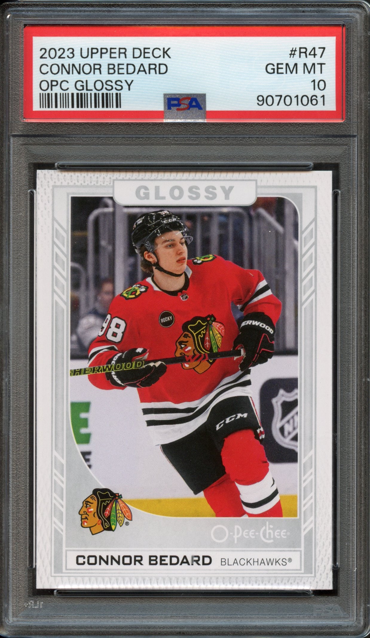 PSA 10 2023 Connor Beard Upper Deck OPC Glossy #R47 (1 of 2)