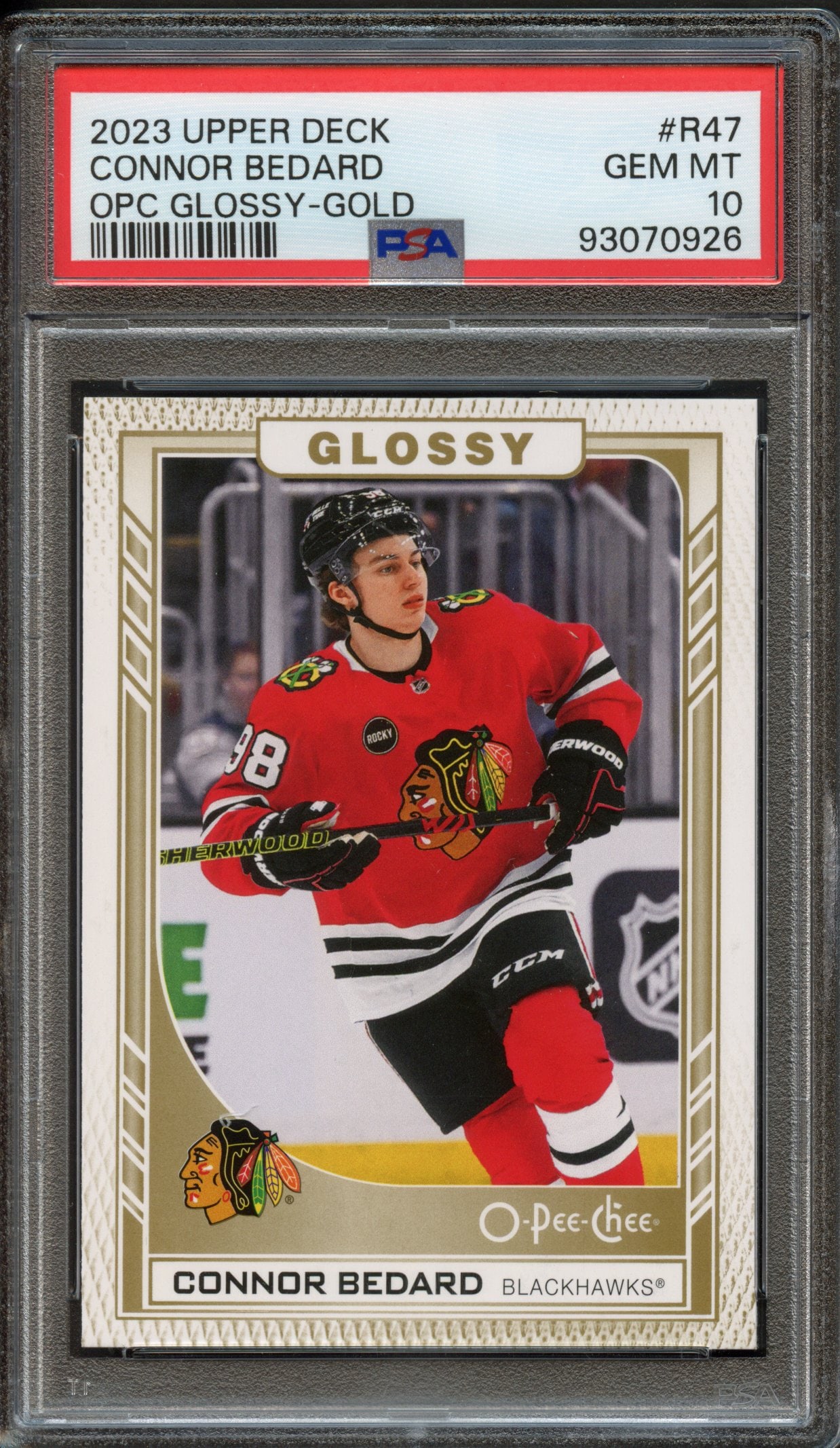 PSA 10 2023 Connor Beard Upper Deck OPC Glossy-Gold #R47 (1 of 2)