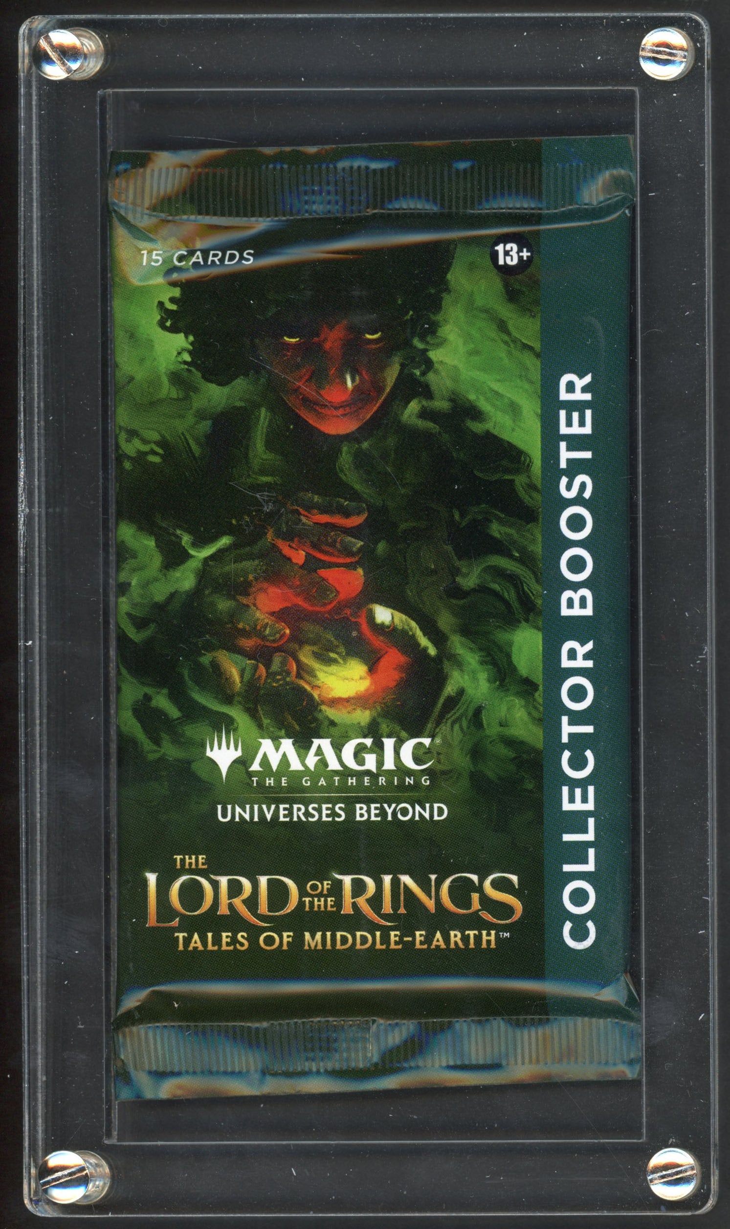 Magic: The Gathering Tales of Middle-Earth Collector Booster Pack: X1 Sealed Magic: The Gathering Tales of Middle-Earth Collector Booster Pack in protective hard case (still accessible).