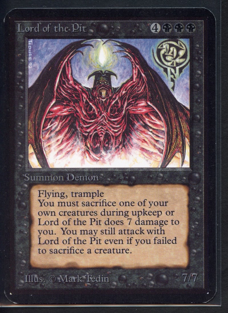 Lord of the Pit - Alpha (EX) (1 of 2)