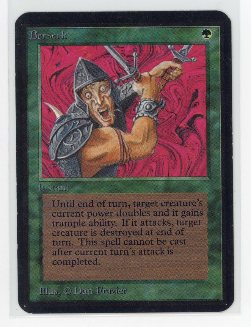 Berserk - Alpha (GD): Berserk from Alpha, in Good condition.This copy of Berserk looks great, with light and uniform wear on both surfaces and all four borders. No creases or notable dirt is present, making this copy look